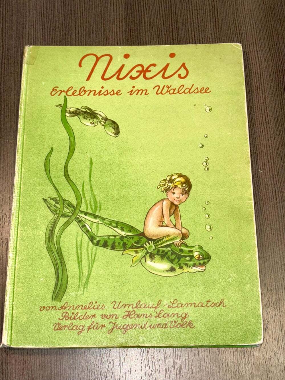 Rare Vintage Children's Book - "Nixis Erlebnisse im Waldsee" (1946) - A Charming